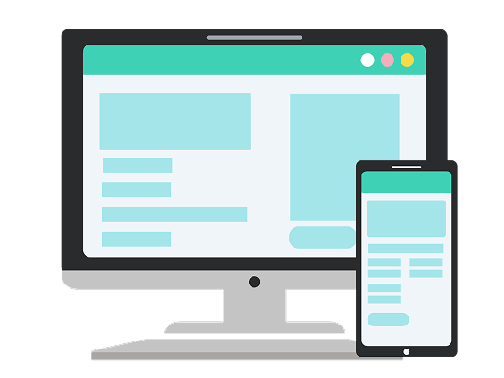 パソコンとスマホのイラスト